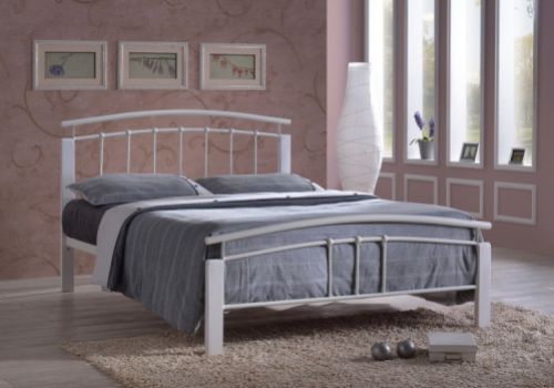 Time Living Tetras 4ft6 Double White Metal Bed Frame