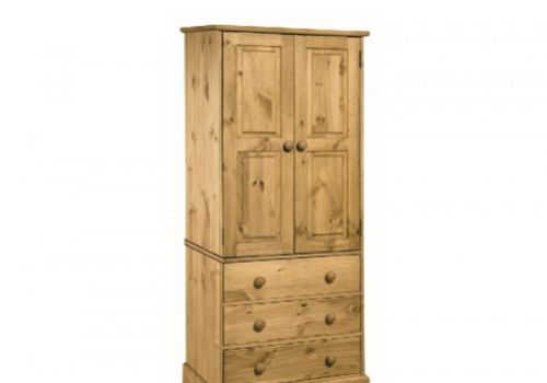 Core Cotswold 2 Door 3 Drawer Pine Wardrobe