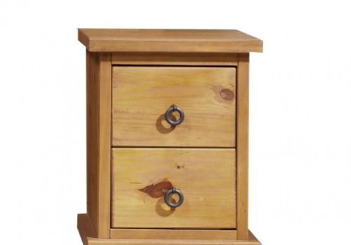 Core Farmhouse 2 Drawer Pine Bedside