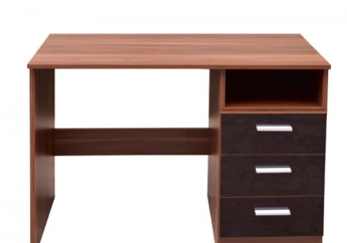 GFW Ottawa Dressing Table in Walnut and Black Gloss