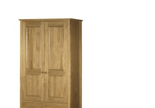 Julian Bowen Kendal Pine 2 Door Combination Wardrobe