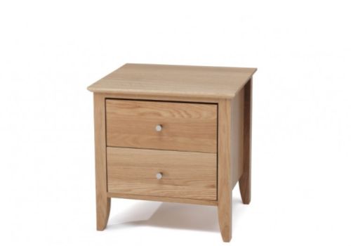 Serene Thornton Oak 2 Drawer Bedside