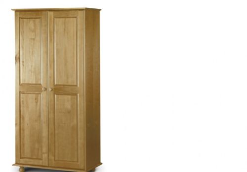 Julian Bowen Pickwick Pine Wooden 2 Door Wardrobe