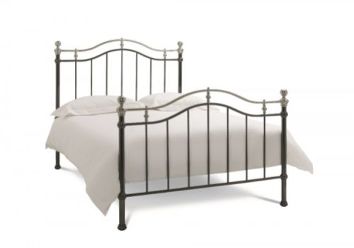 Bentley Designs Chloe 5ft Kingsize Black Nickel Metal Bed Frame