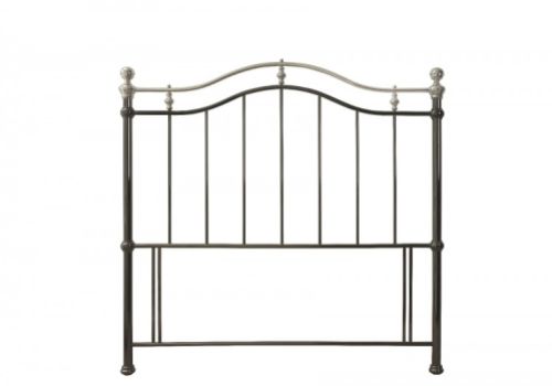 STORE CLEARANCE Bentley Designs Chloe 4ft6 Double Black Nickel Metal Headboard
