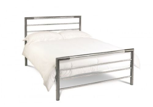 Bentley Designs Urban 4ft Small Double Chrome Metal Bed Frame