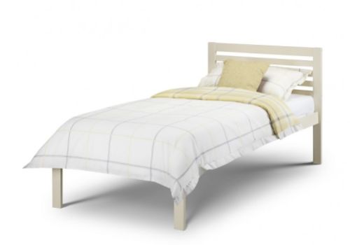 Julian Bowen Slocum 3ft Single Stone White Wooden Bed Frame