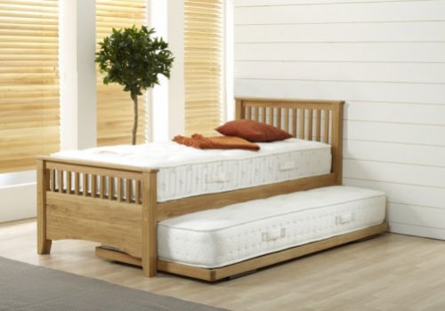 Airsprung Oakrest Wooden Oak Finish Guest Bed