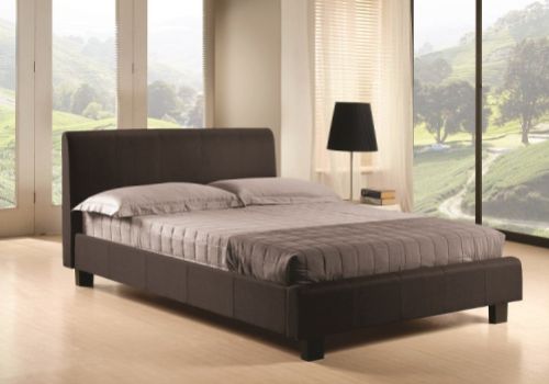 Time Living Hamburg 3ft Single Black Fabric Bed Frame