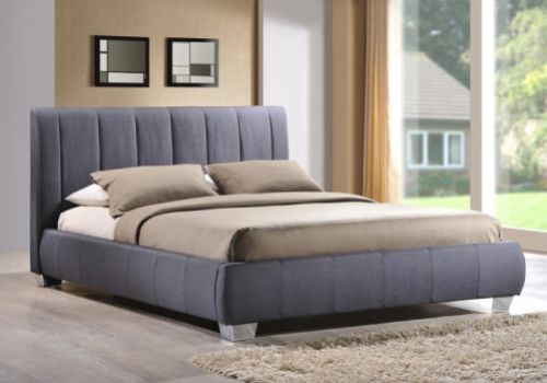 Time Living Braunston 5ft Kingsize Grey Fabric Bed Frame