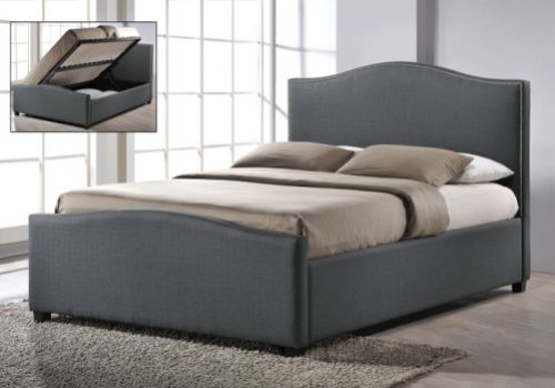 Time Living Brunswick 4ft6 Double Grey Fabric Ottoman Bed Frame