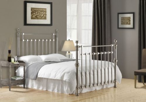 Time Living Edward 4ft6 Double Chrome Metal Bed Frame