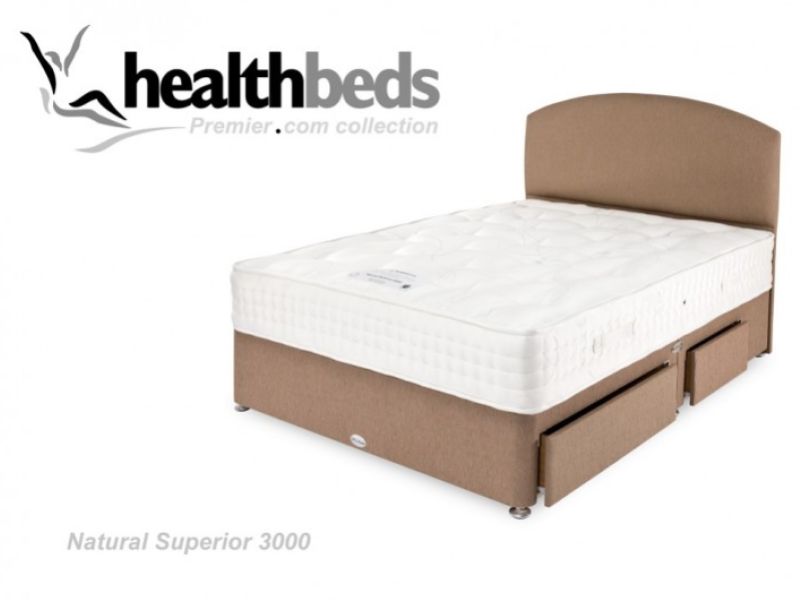 Healthbeds Natural Superior 3000 5ft Kingsize Divan Bed