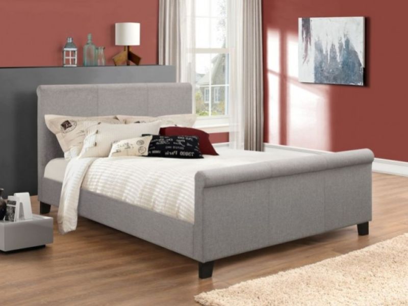 Birlea Hudson 4ft Small Double Grey Fabric Bed Frame