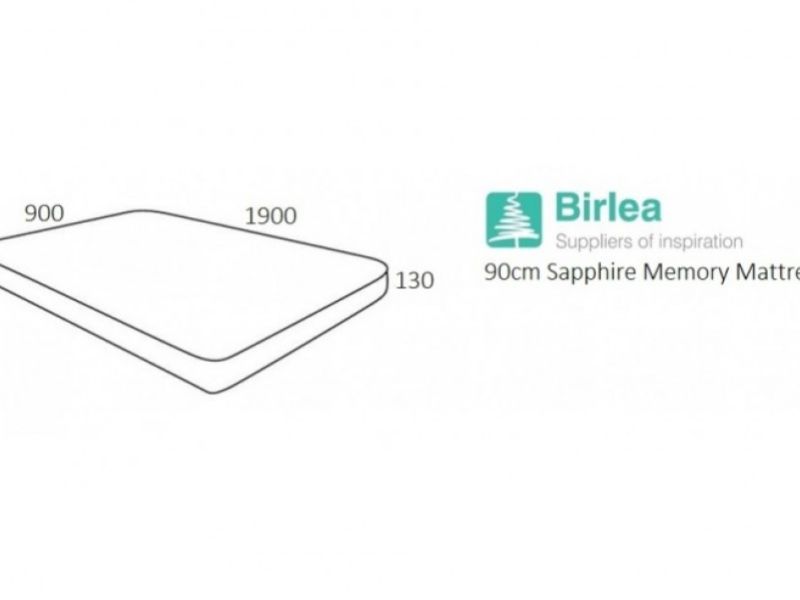 Birlea Sapphire Memory 3ft Single Memory Foam Mattress BUNDLE DEAL