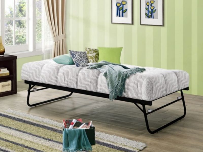 BRAND NEW 3FT SINGLE MILANO METAL DAYBED BLACK