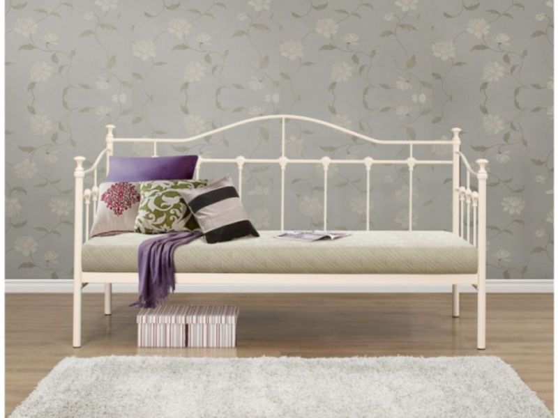 Birlea Torino 3ft Single Cream Metal Day Bed