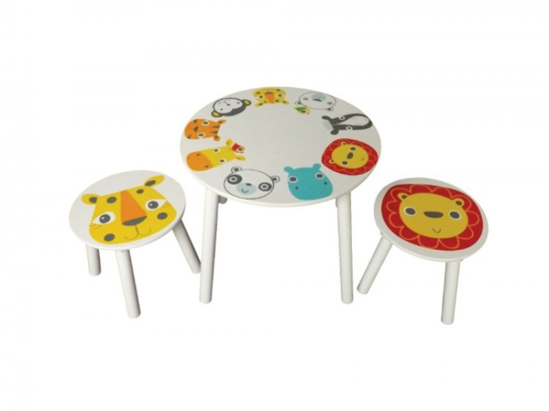 Kidsaw Safari Table And 2 Stools