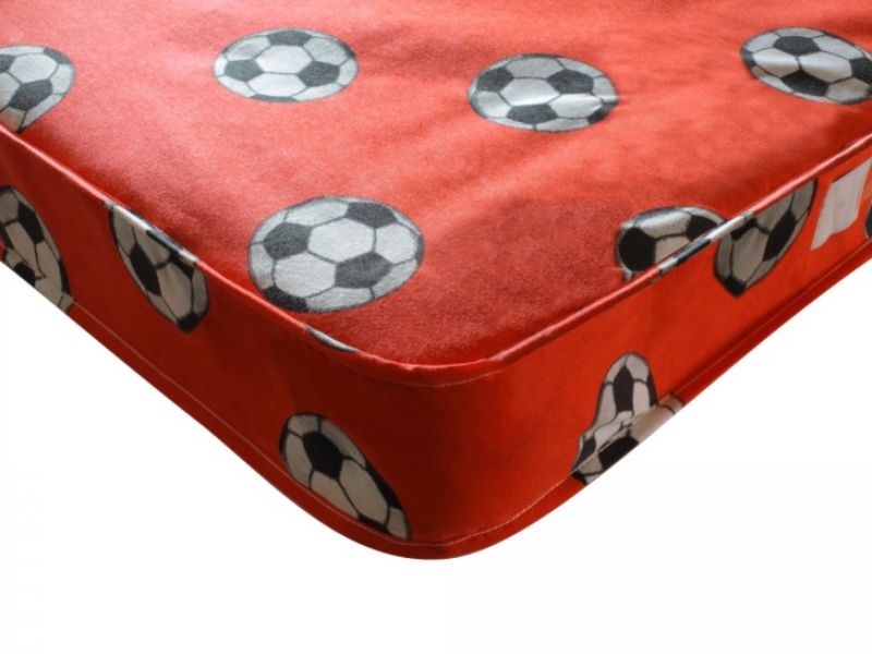 Kidsaw Red Football 3ft Single Mattress