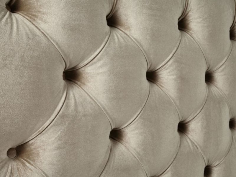 Serene Alexandra 5ft Kingsize Gold Fabric Bed Frame