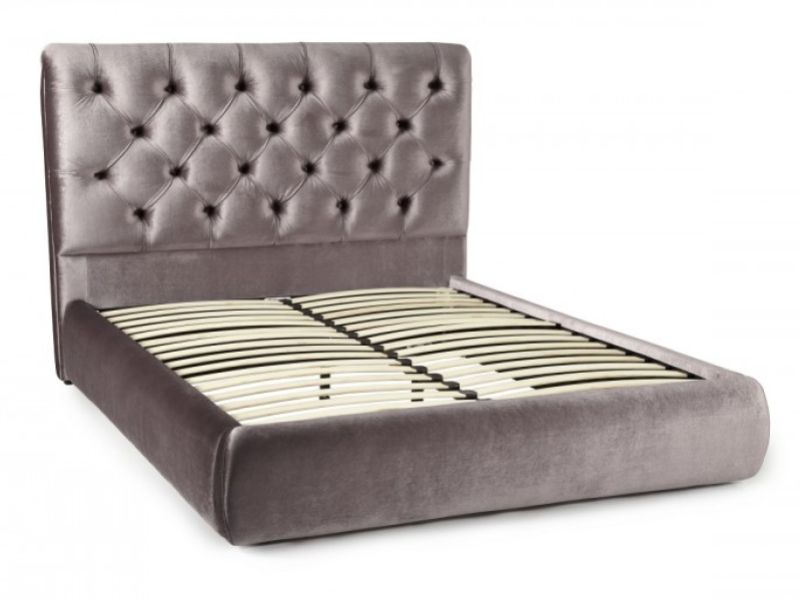 Serene Alexandra 6ft Super Kingsize Lilac Fabric Bed Frame