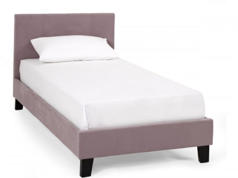 Serene Evelyn 3ft Single Lavender Fabric Bed Frame