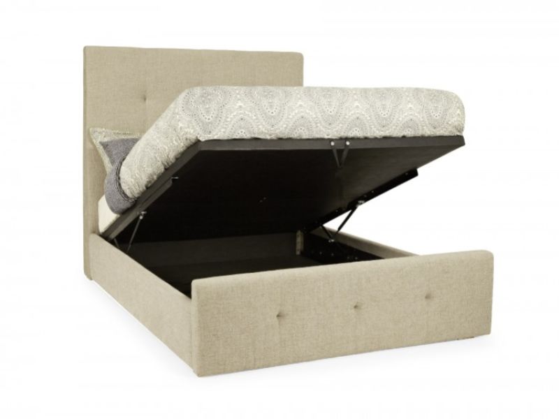 Serene Katherine 6ft Super Kingsize Linen Fabric Ottoman Bed Frame