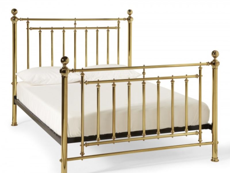 Serene Solomon 6ft Super King Size Brass Metal Bed Frame