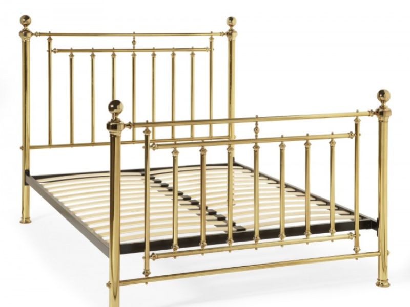 Serene Solomon 6ft Super King Size Brass Metal Bed Frame