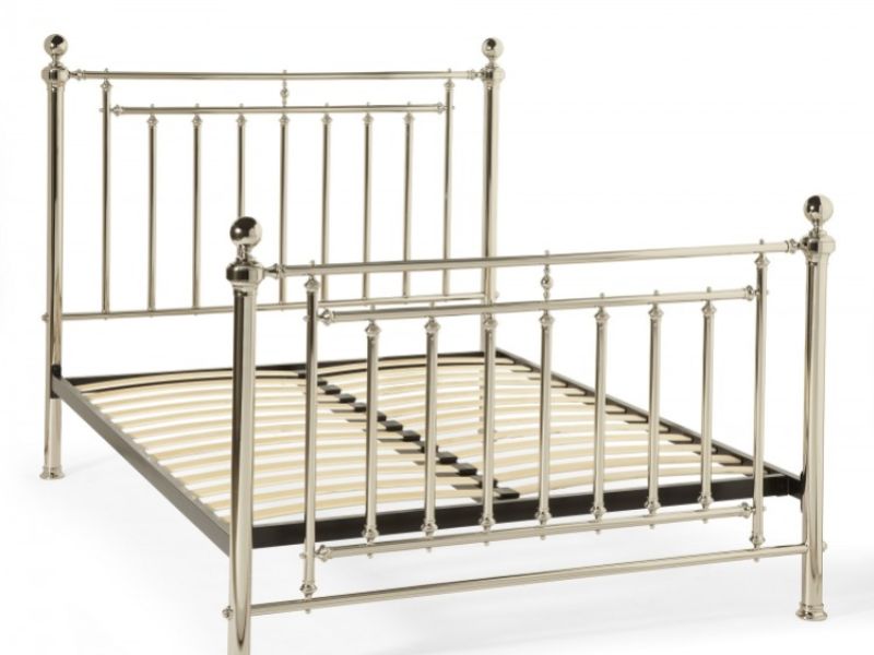 Serene Solomon 6ft Super King Size Nickel Metal Bed Frame