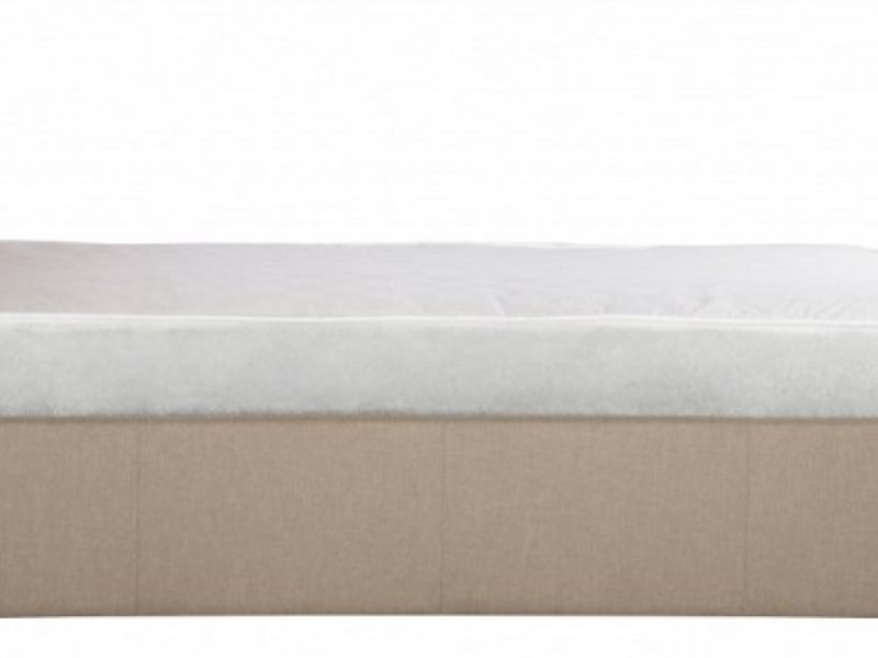GFW Carolina 4ft6 Double Bronze Fabric Ottoman Bed Frame