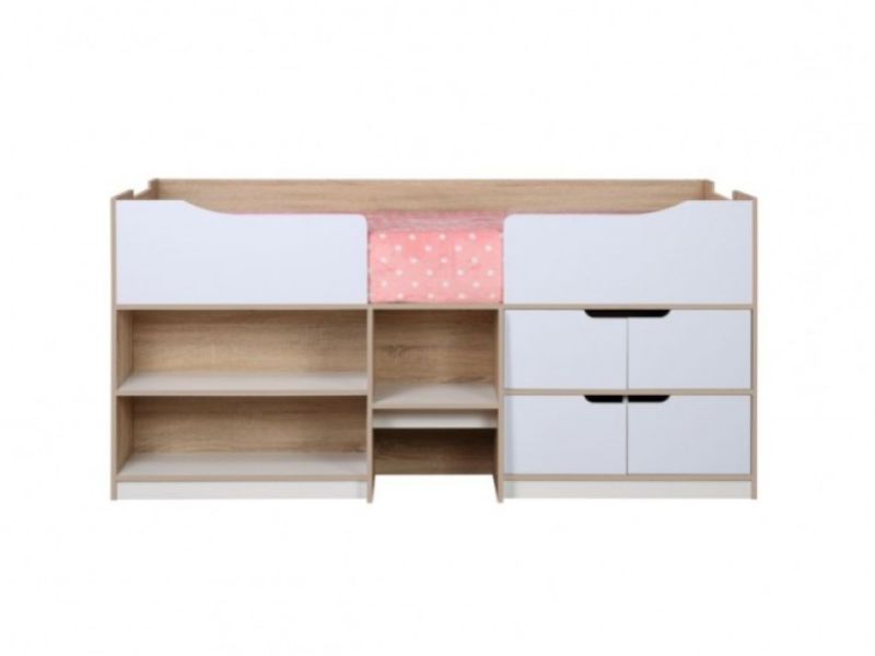 Birlea Paddington Cabin Bed White and Oak
