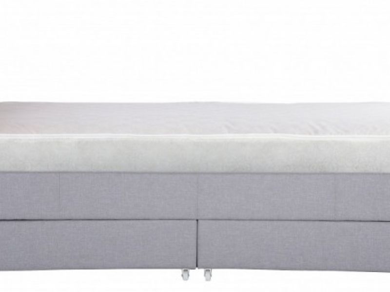 GFW Hannover 4ft6 Double Grey Fabric Storage Bed