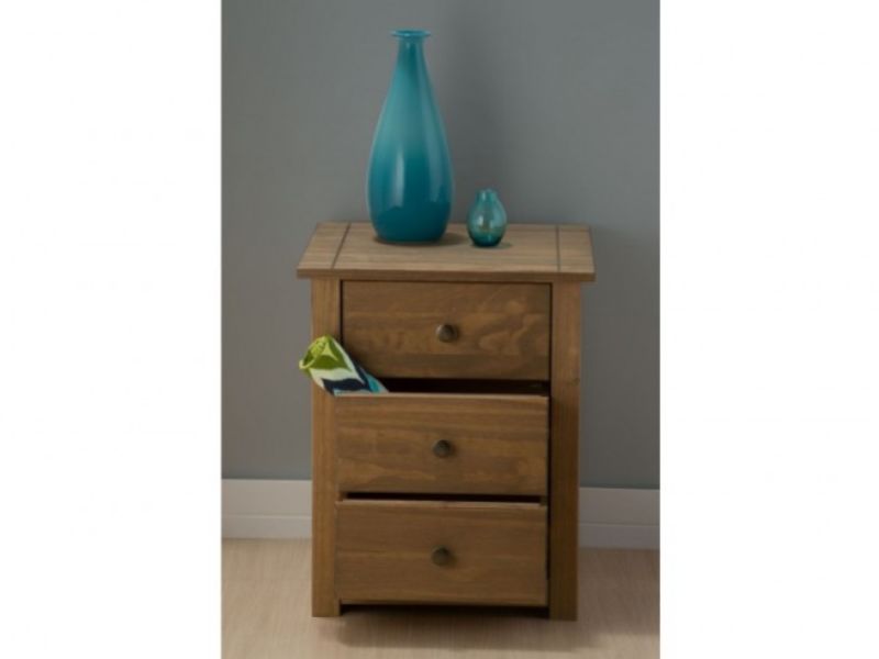 Birlea Santiago 3 Drawer Bedside Cabinet