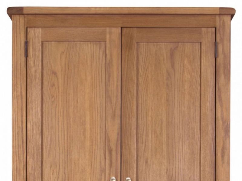 GFW Bowthorpe Oak 2 Door 1 Drawer Wardrobe