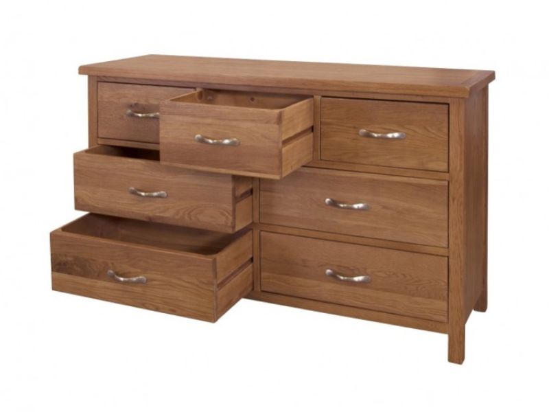 GFW Bowthorpe Oak 4 Plus 3 Drawer Chest