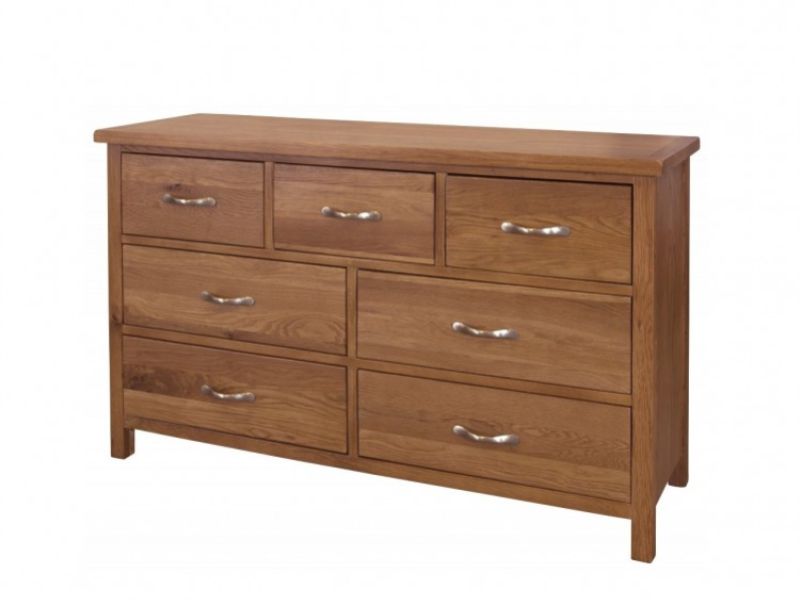 GFW Bowthorpe Oak 4 Plus 3 Drawer Chest