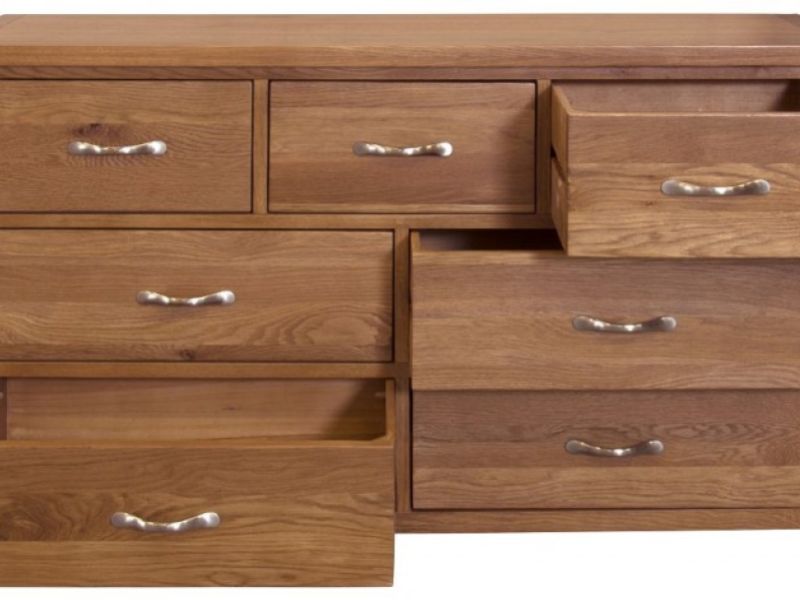 GFW Bowthorpe Oak 4 Plus 3 Drawer Chest
