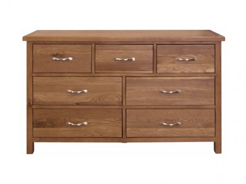 GFW Bowthorpe Oak 4 Plus 3 Drawer Chest
