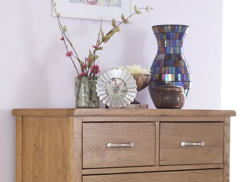 GFW Bowthorpe Oak 3 Plus 2 Drawer Chest