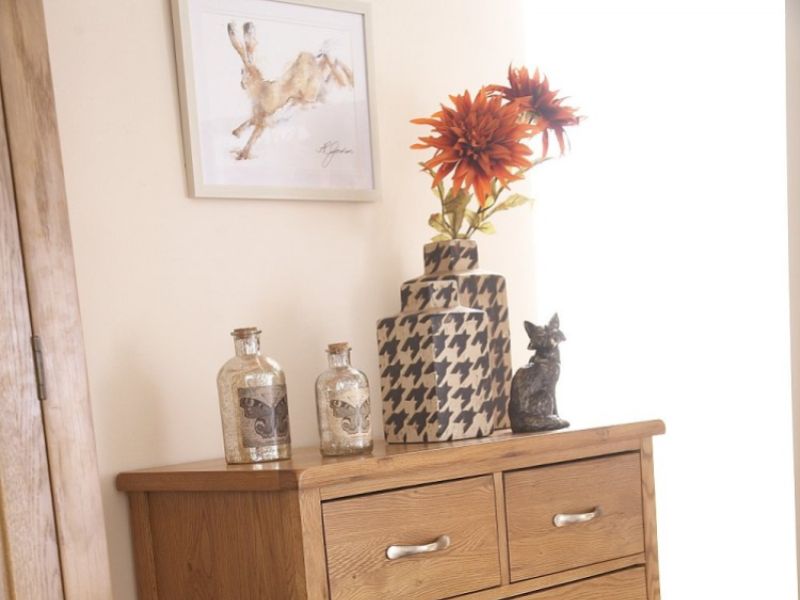 GFW Bowthorpe Oak 3 Plus 2 Drawer Chest