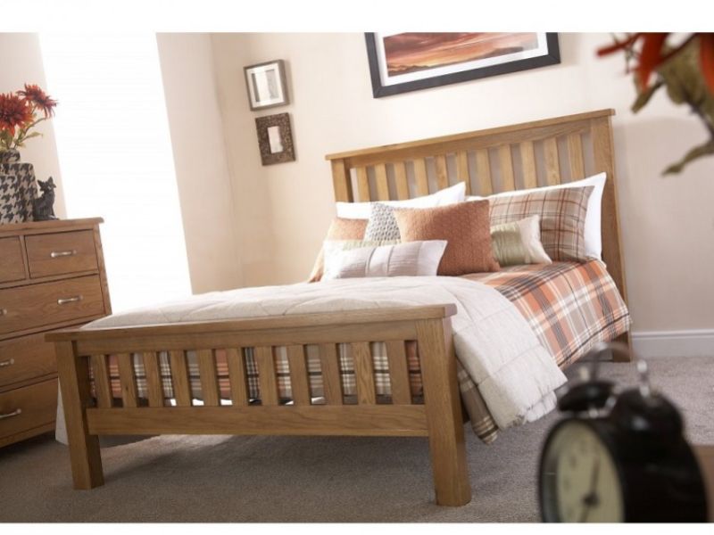 GFW Bowthorpe 5ft Kingsize Oak Bed Frame