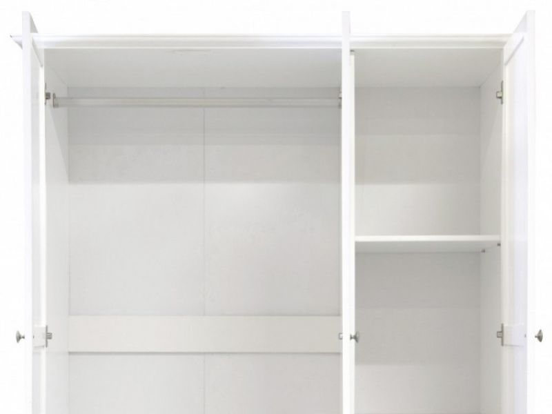 GFW Toulouse White 3 Door 2 Drawer Wardrobe