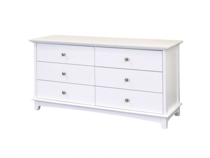 GFW Toulouse White 3 Plus 3 Drawer Chest