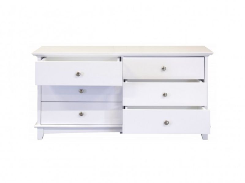 GFW Toulouse White 3 Plus 3 Drawer Chest