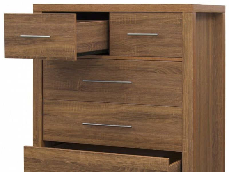 GFW Havana 4 Plus 2 Drawer Oak Finish Chest