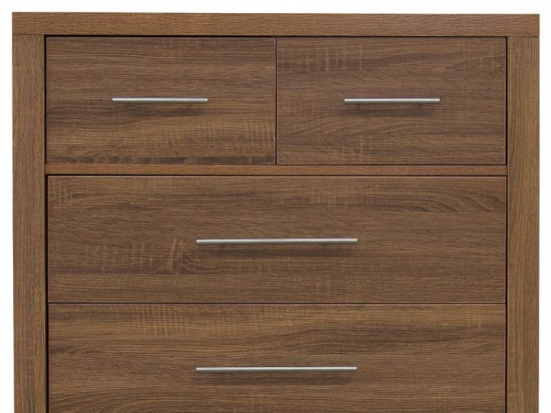 GFW Havana 4 Plus 2 Drawer Oak Finish Chest