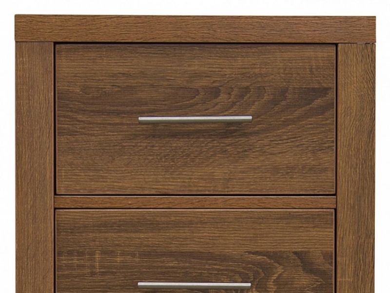 GFW Havana 5 Drawer Chest Oak Finish