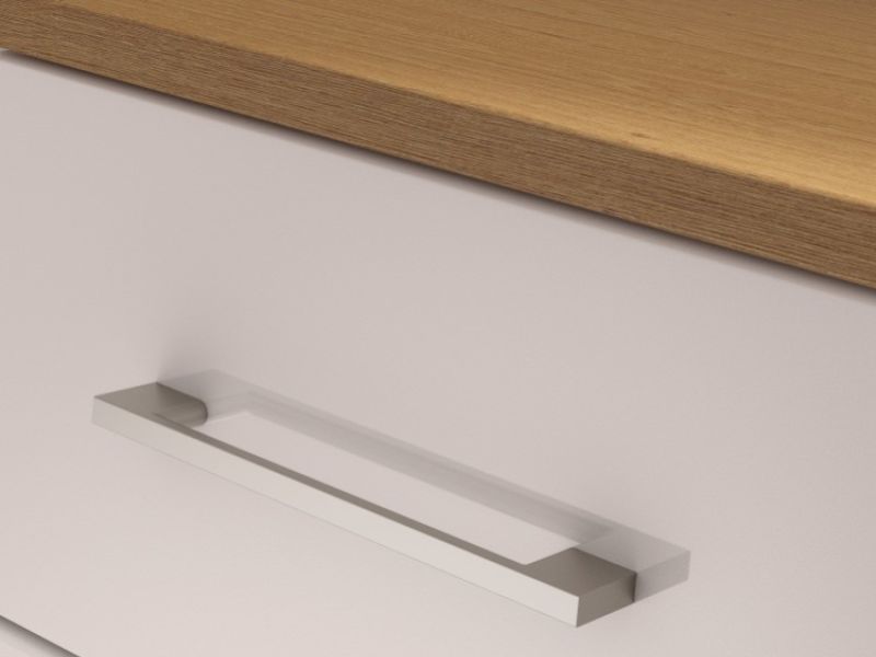 KT Halo Gloss White 4 Drawer Chest