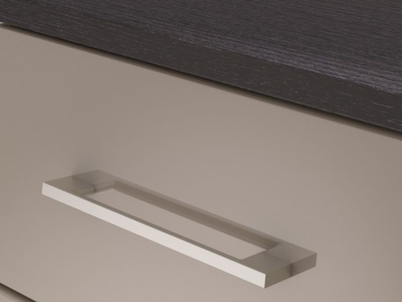 KT Halo Gloss Pale Grey 4 Drawer Chest
